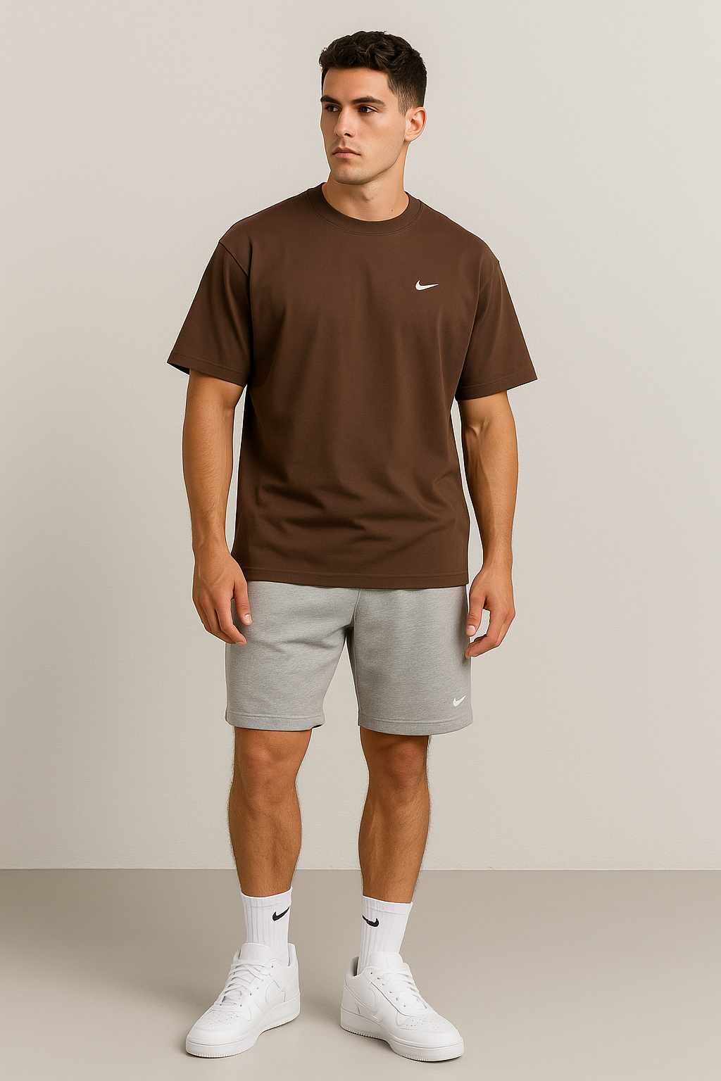 Nike Oversized Mirror T-Shirt – Brown