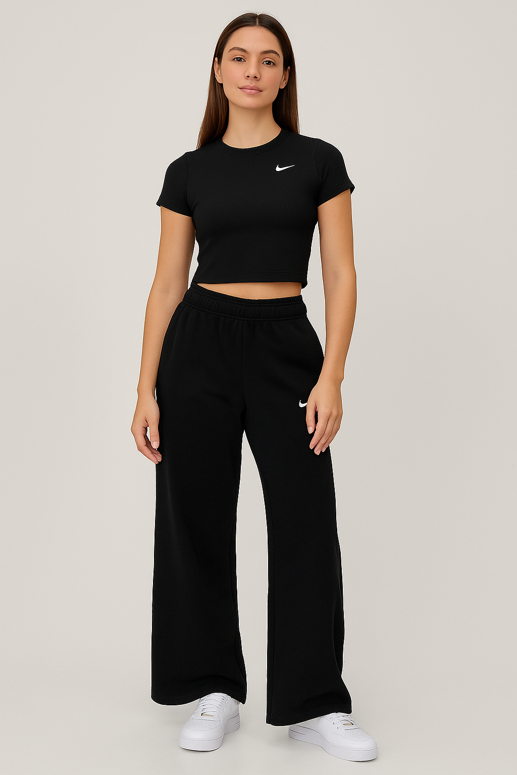 Nike Mirror Wide-Leg Sweatpants – Black – Women