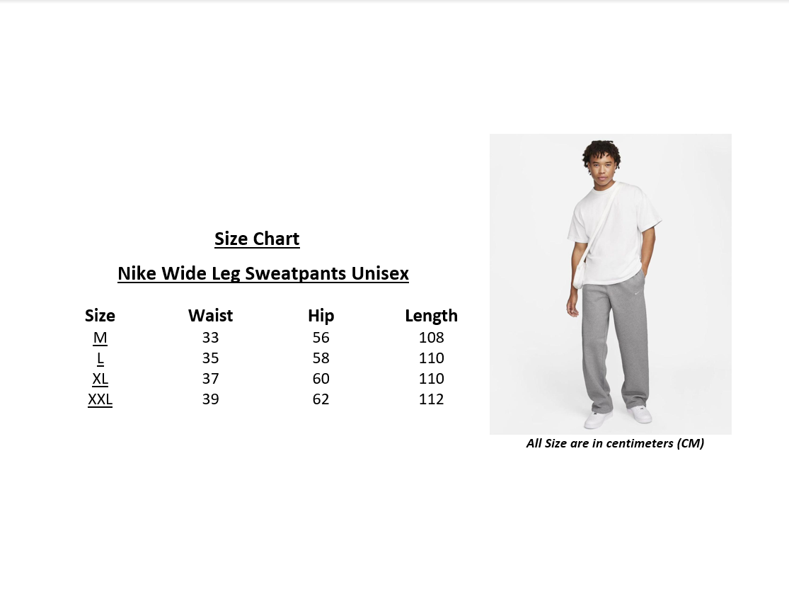 Nike Mirror Wide-Leg Sweatpants – Black – Women