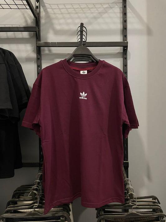 T-shirt Adidas Oversized Mirror – Burgundy