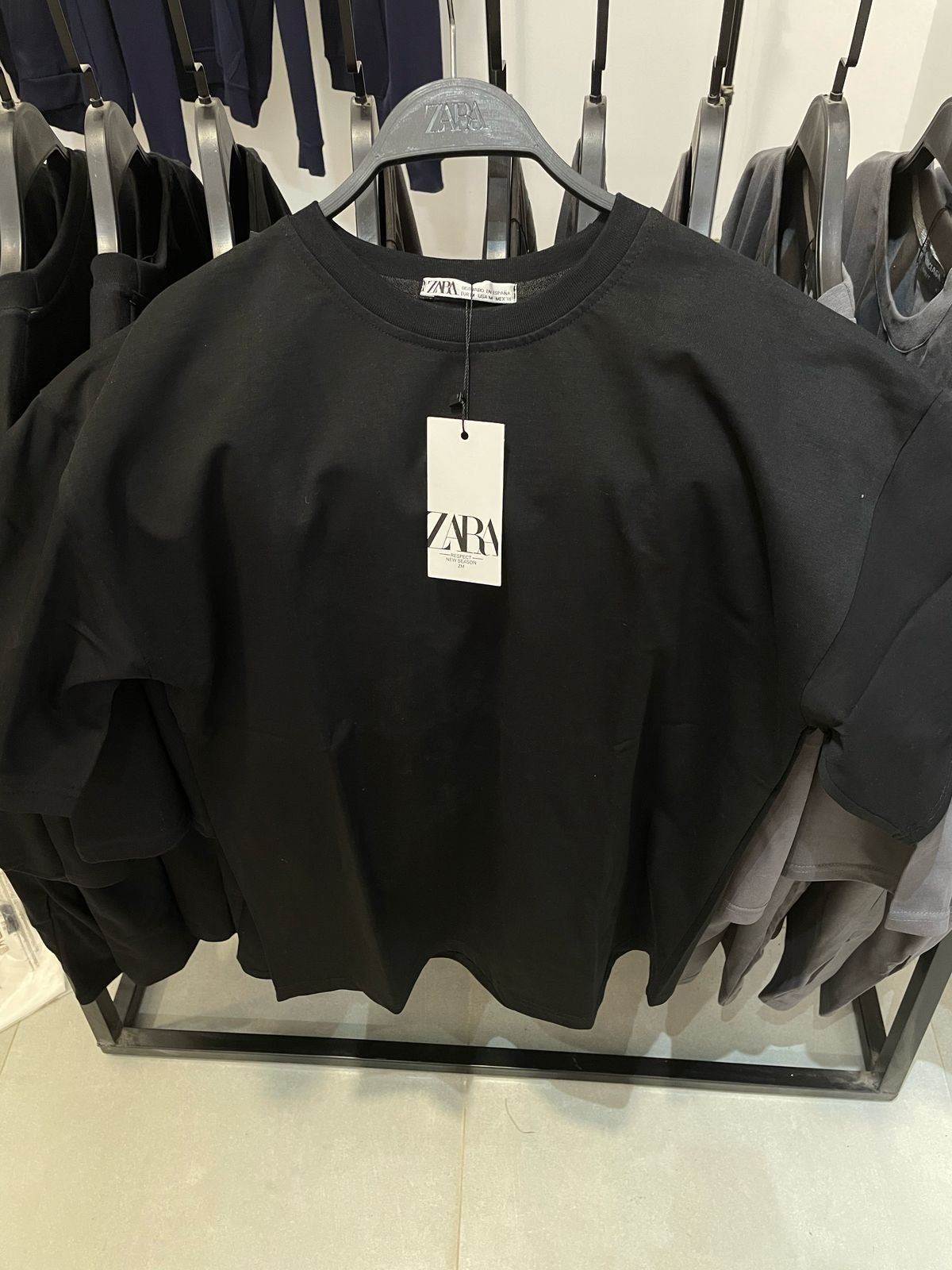 Zara Oversized T-Shirt – Black