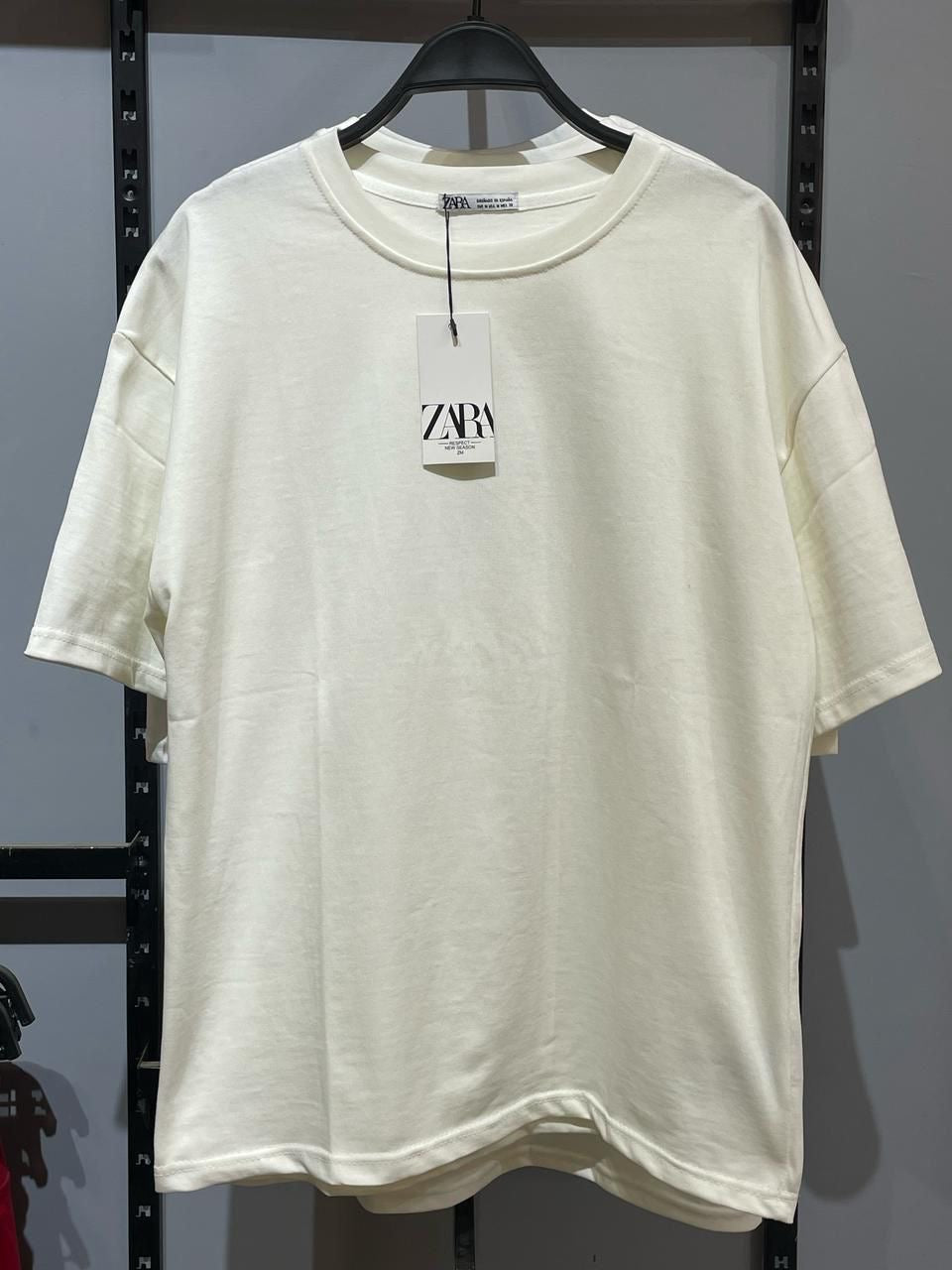 Zara Oversized T-Shirt – Off-White