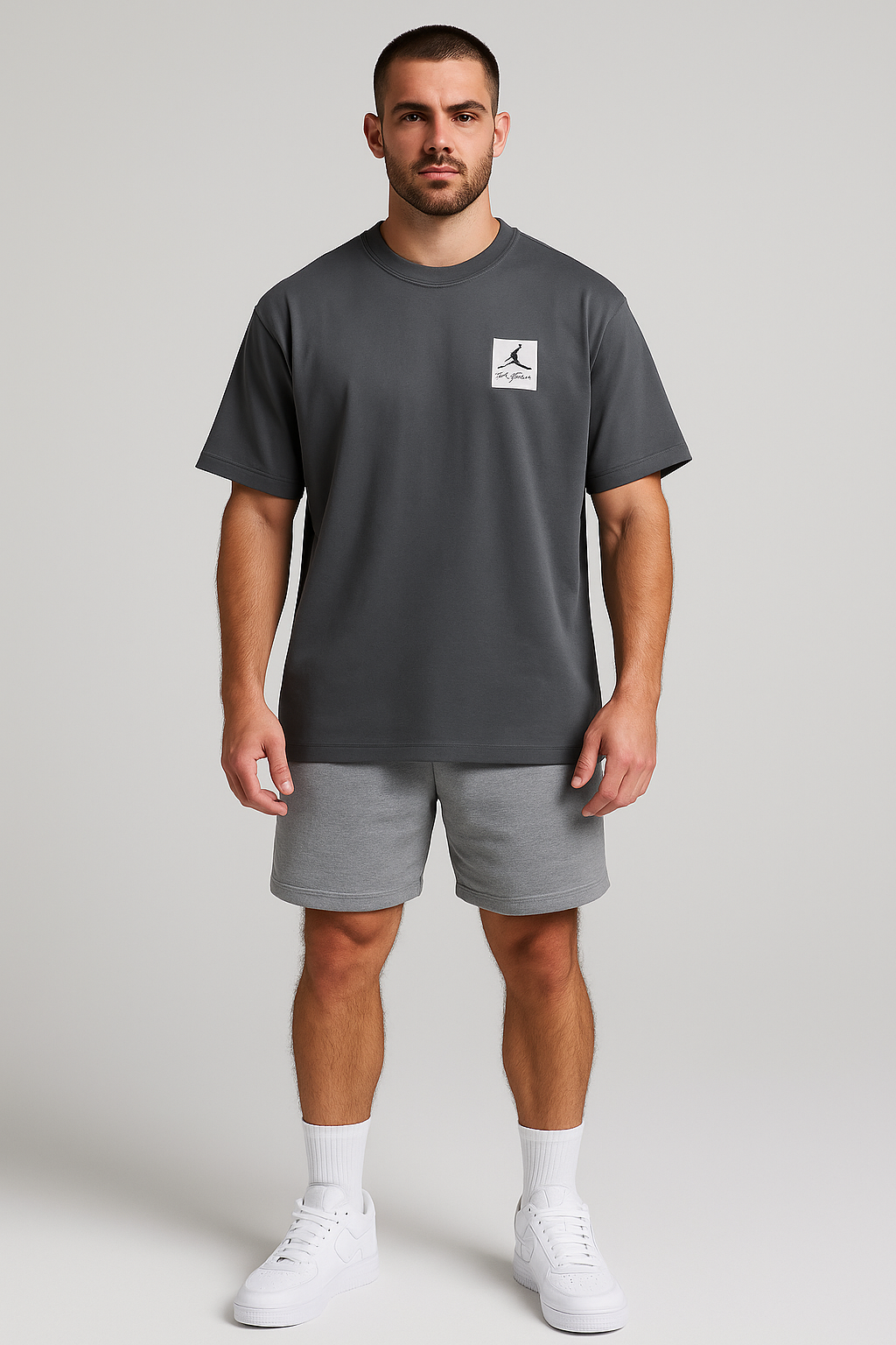 Air Jordan Oversized Mirror T-Shirt – Dark Gray