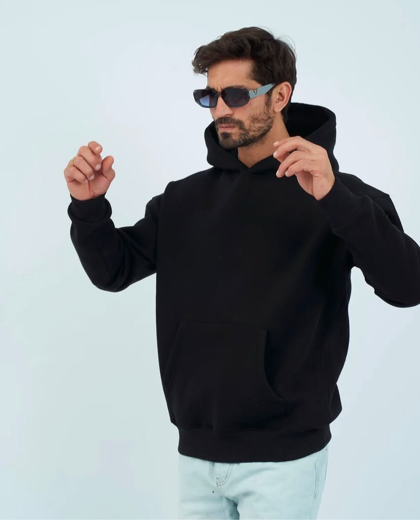 Black Sweatshirt Oversized