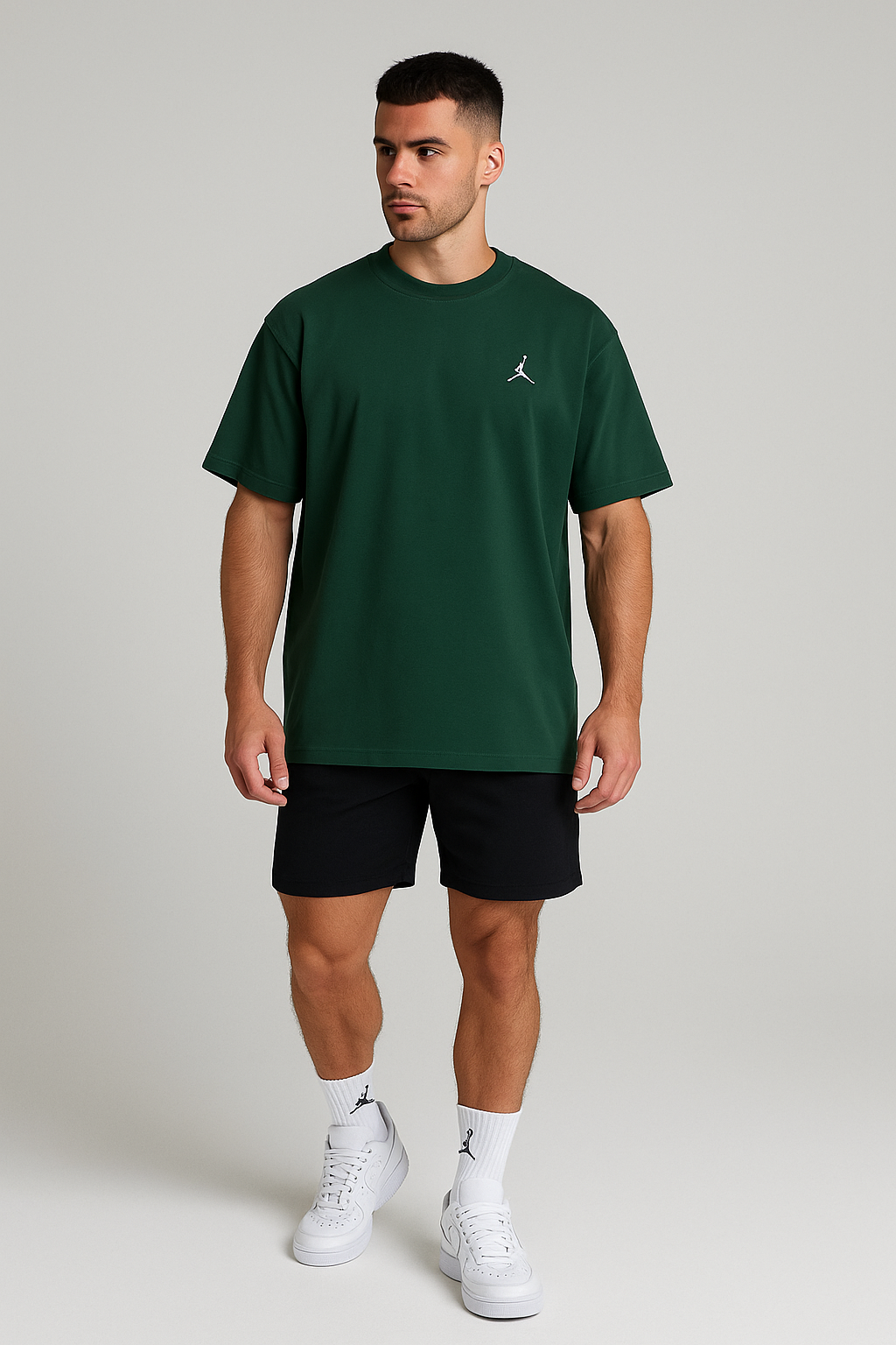 Air Jordan Oversized Mirror T-Shirt – Olive Green