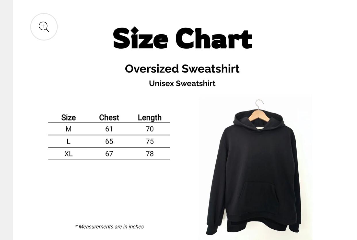 Black Sweatshirt Oversized