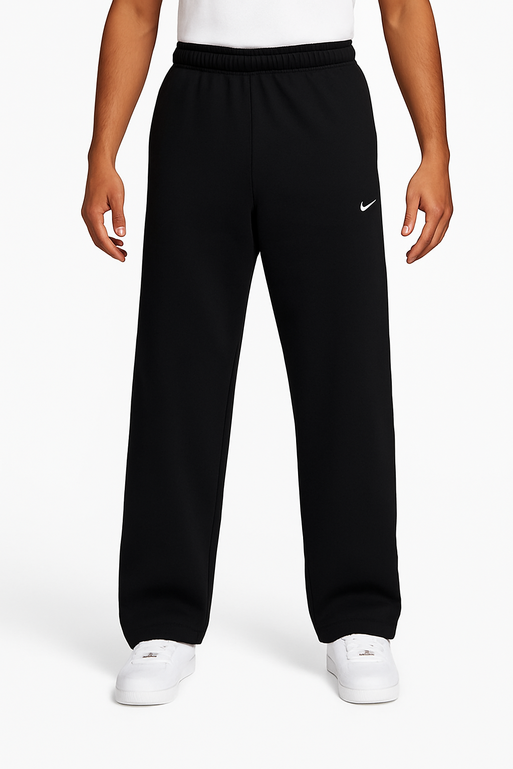 Nike Mirror Wide-Leg Sweatpants – Black