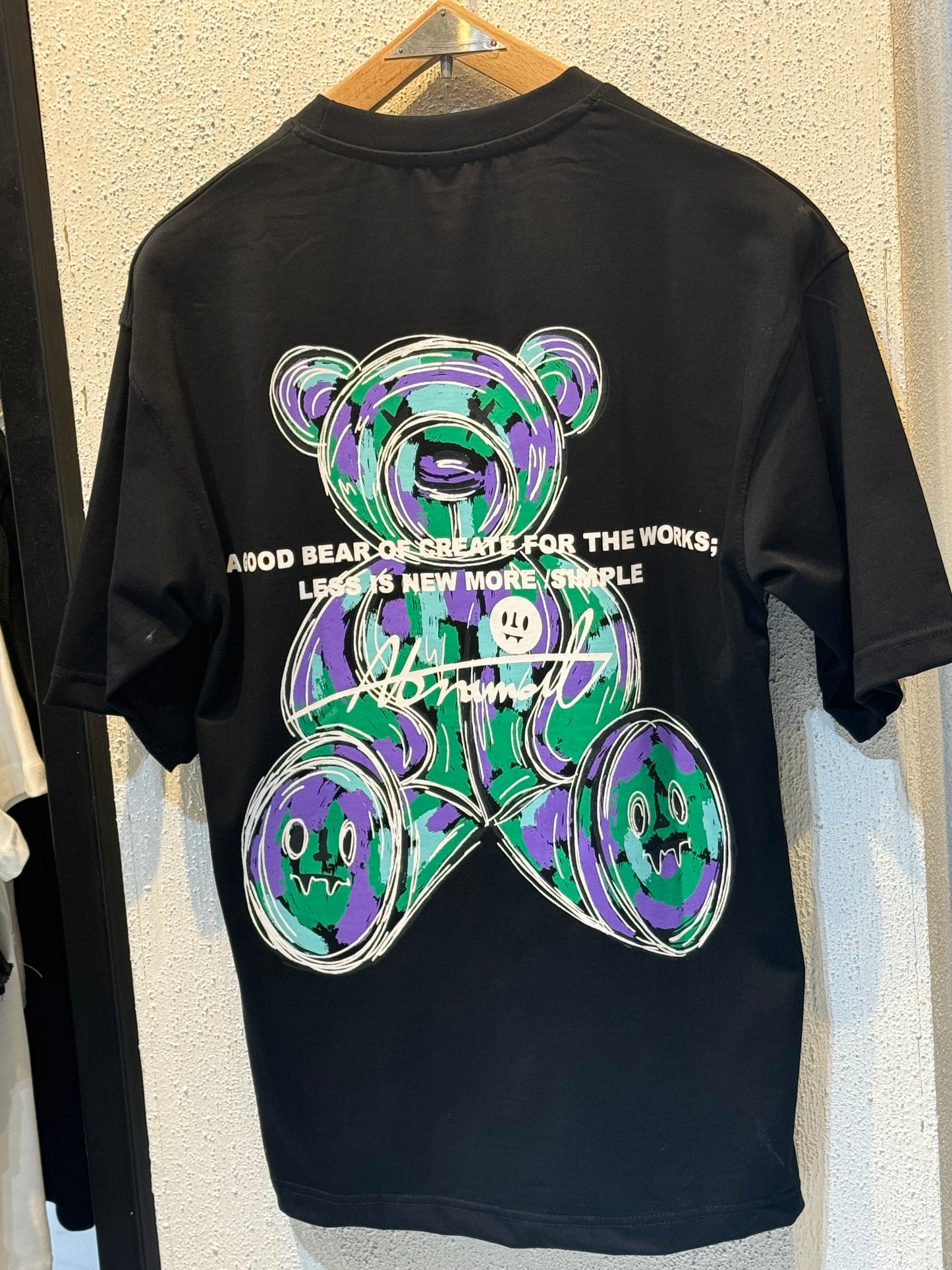 Abnormal Bear Graphic T-Shirt – Black | Regular