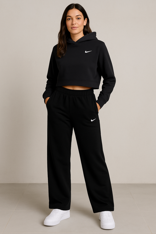 Nike Mirror Wide-Leg Sweatpants – Black – Women